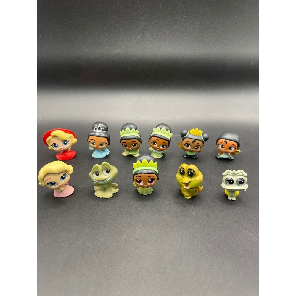 Disney Doorables Princess and the Frog 11 Piece Lot Tiana Charlotte Naveen Louis